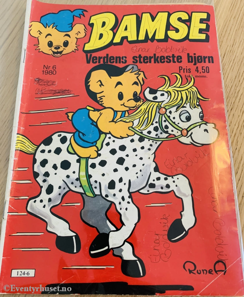 Bamse. 06/1980. Tegneserieblad
