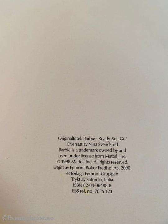 Barbie Klar Ferdig Gå. Klistremerkealbum (Brukt).