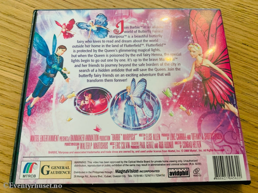 Barbie Mariposa. Video Cd. Cd