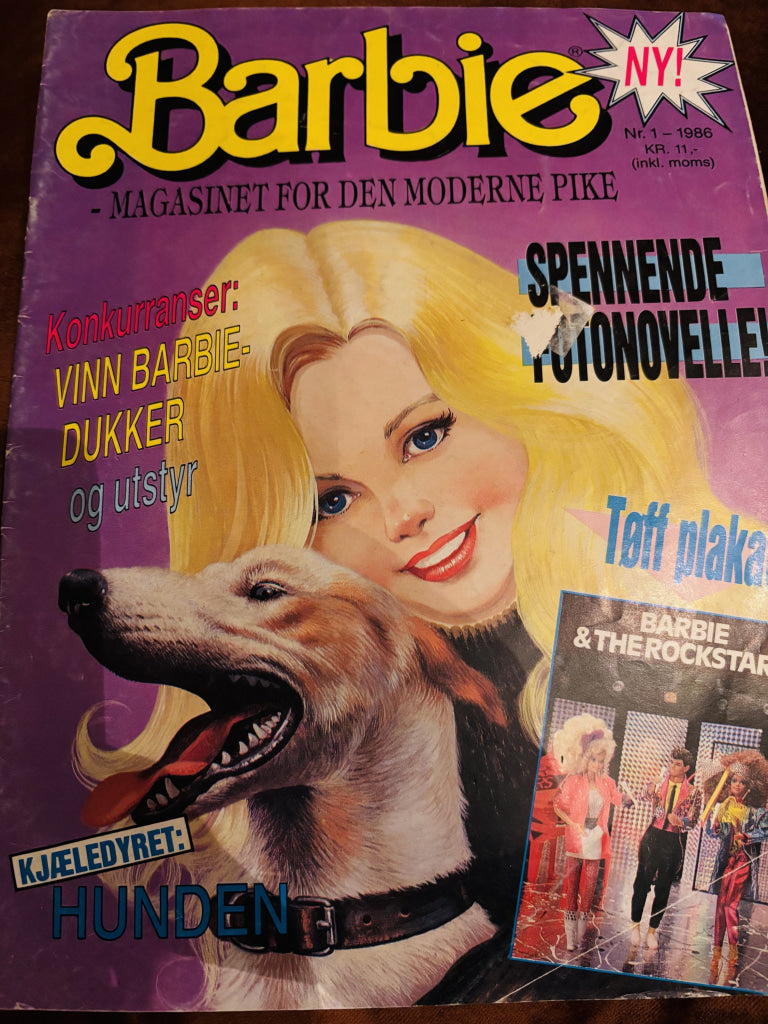 Barbie Nr. 1 - 1986. Tegneserieblad/album.