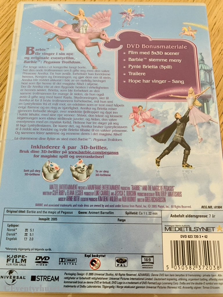 Barbie. Pegasus Trolldom (3D). Dvd. Dvd
