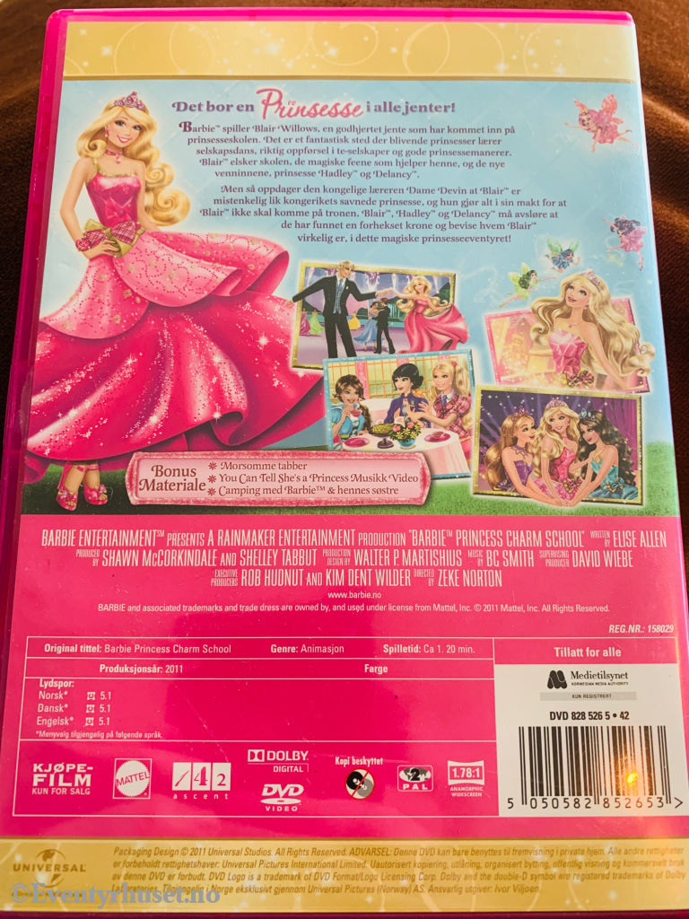 Barbie - Prinsesseakademiet. DVD.