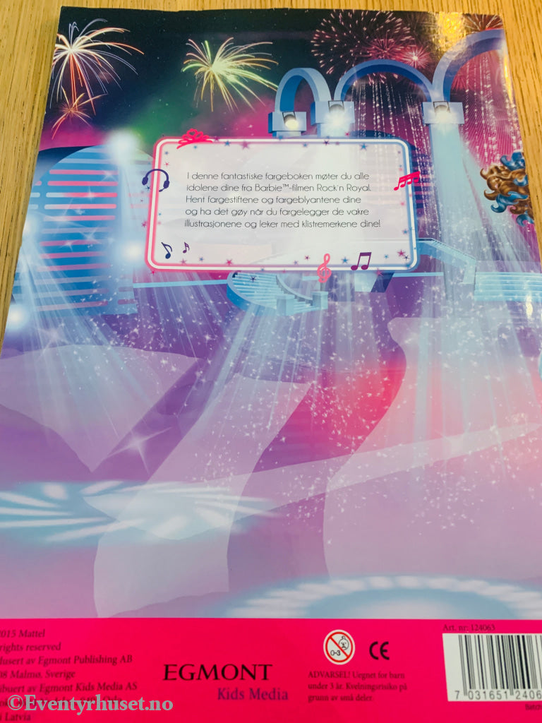 Barbie Rock N Royals. Malebok. Tegneserieblad