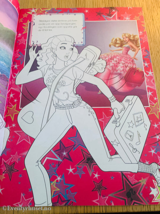 Barbie Rock N Royals. Malebok. Tegneserieblad