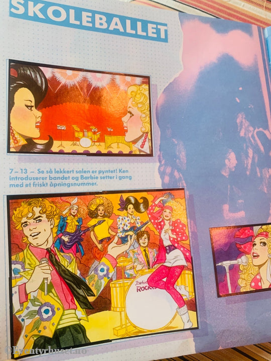 Barbie & The Rock Stars. Klistremerkealbum Med Mange Klistremerker I Albumet!