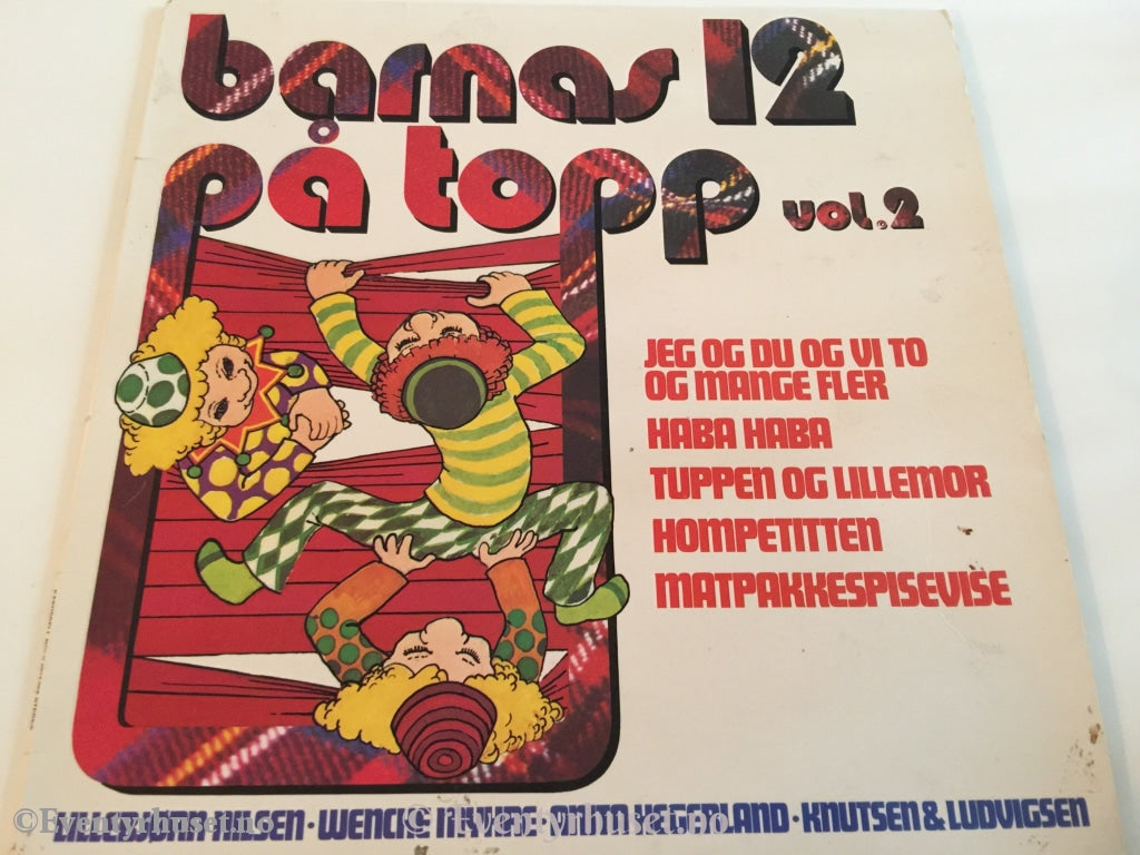 Barnas 12 På Topp Vol. 2. 1974. Lp. Lp Plate