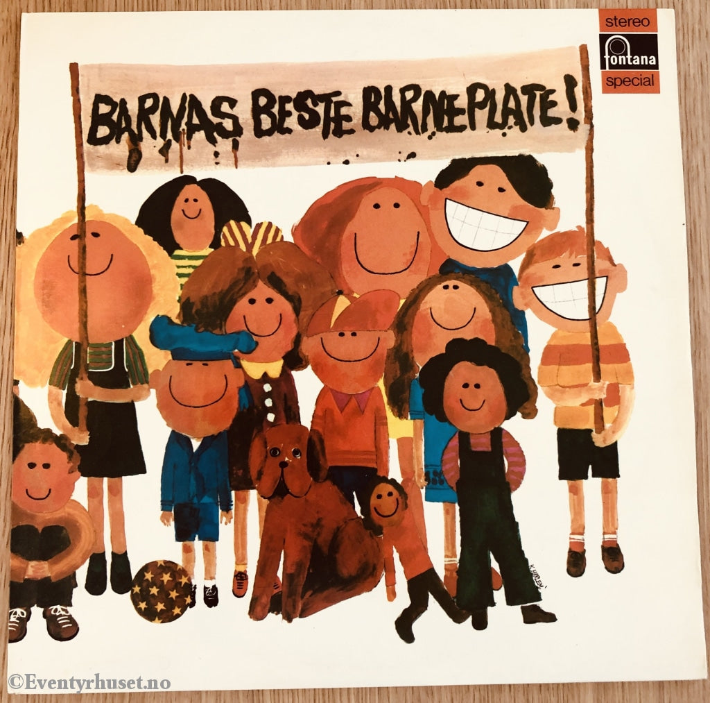 Barnas Beste Barneplate! 1972. Lp. Lp Plate