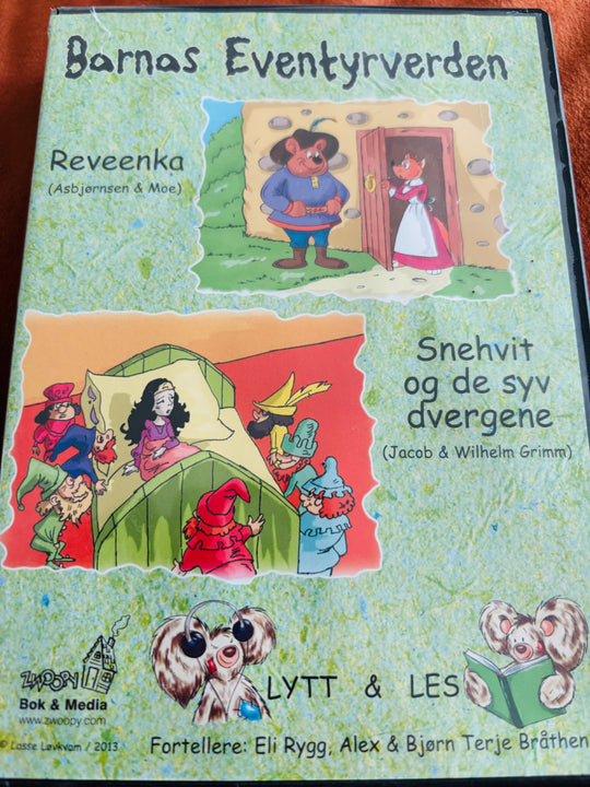 Barnas Eventyrverden – Reveenka / Snehvit og de syv dvergene. Lydbok på CD.