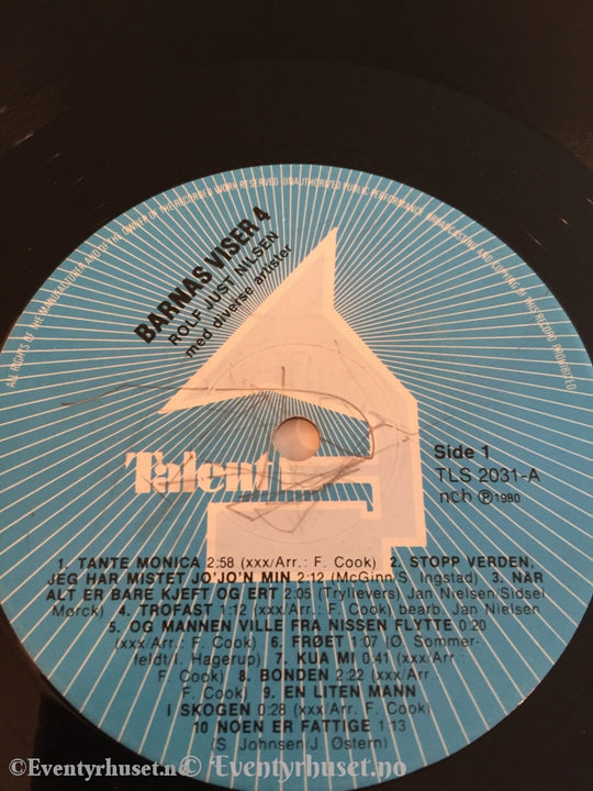 Barnas Viser 4. 1980. Lp. Lp Plate