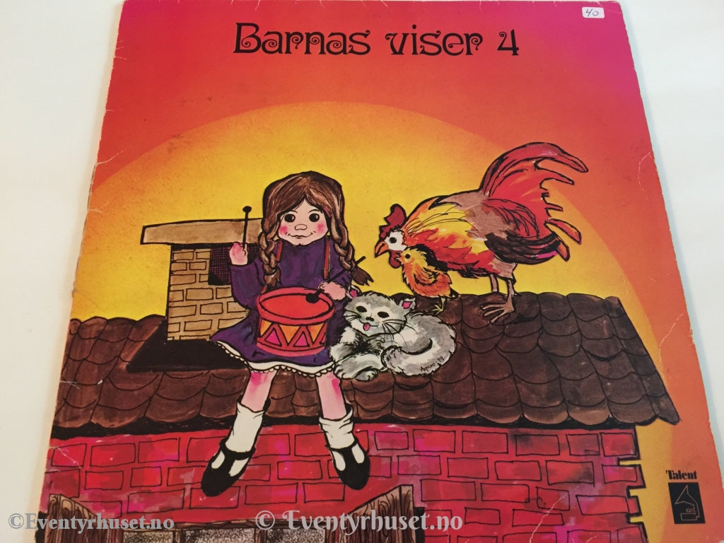 Barnas Viser 4. 1980. Lp. Lp Plate