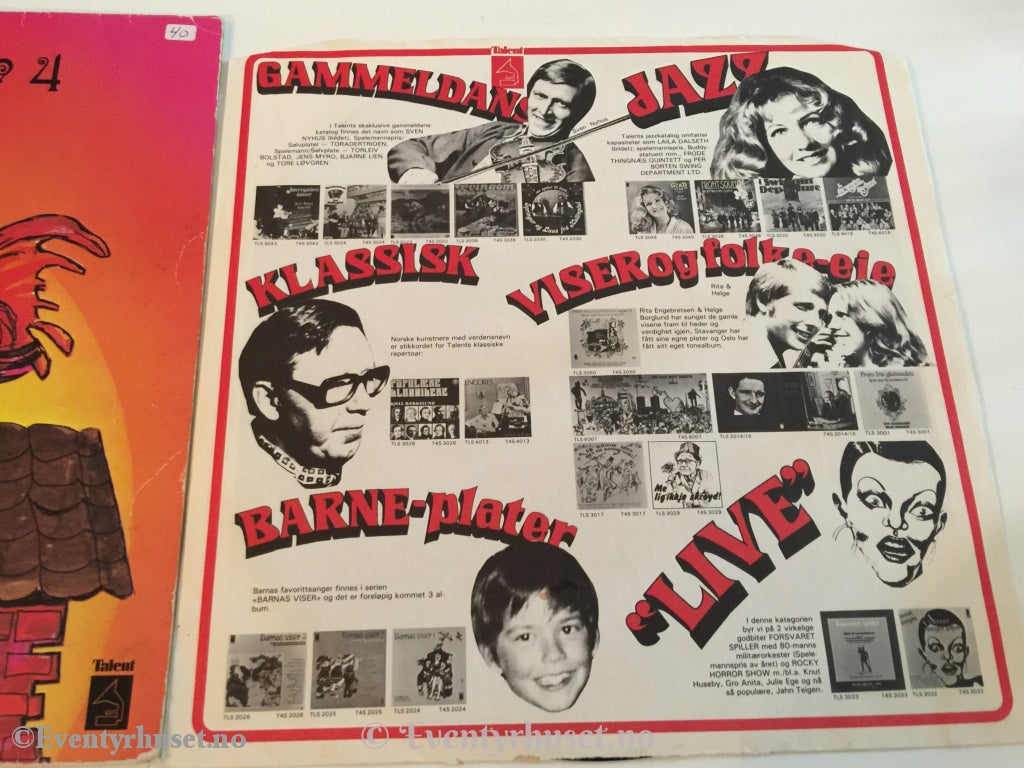 Barnas Viser 4. 1980. Lp. Lp Plate