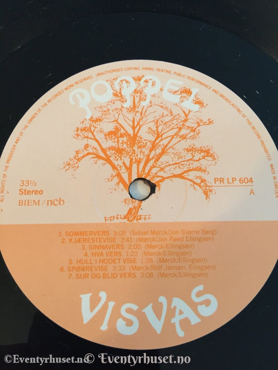 Barneval. Hemmelige Viser Og Vers Med Visvas. Lp. Lp Plate