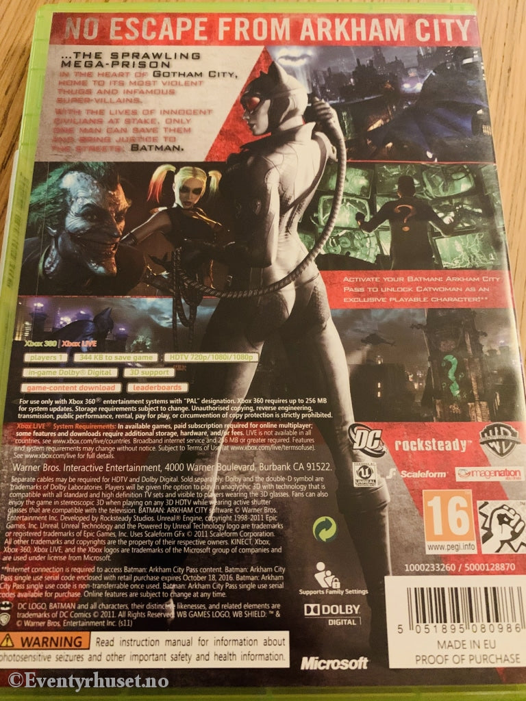 Batman - Arkham City. Xbox 360.