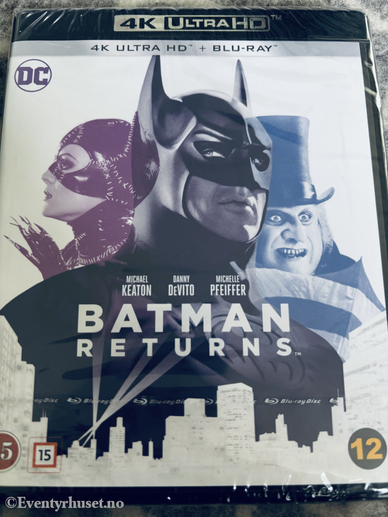 Batman Returns. 1992. 4K Ultra HD + Blu-ray. Ny i plast!