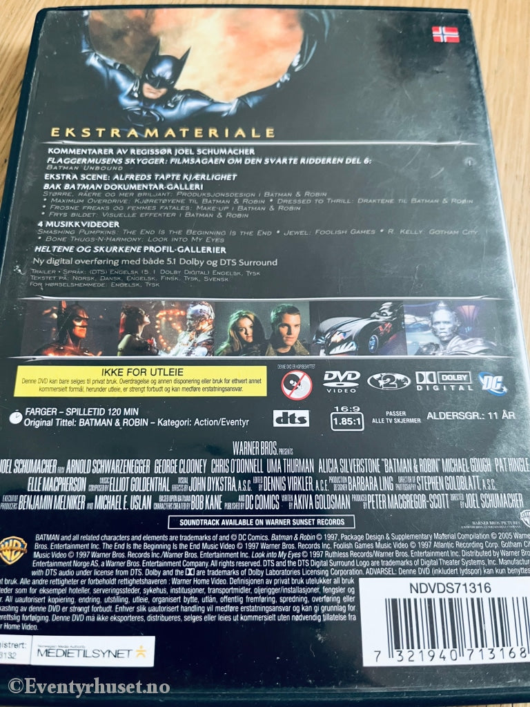 Batman & Robin. 1997. Dvd. Dvd