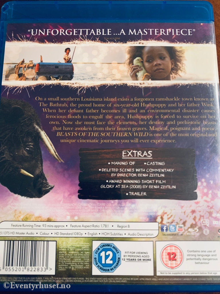 Beasts Of The Southern Wild. Blu-Ray. Blu-Ray Disc