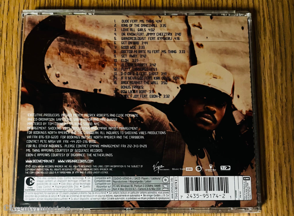 Beenie Man 2004 Back to Basics . CD.