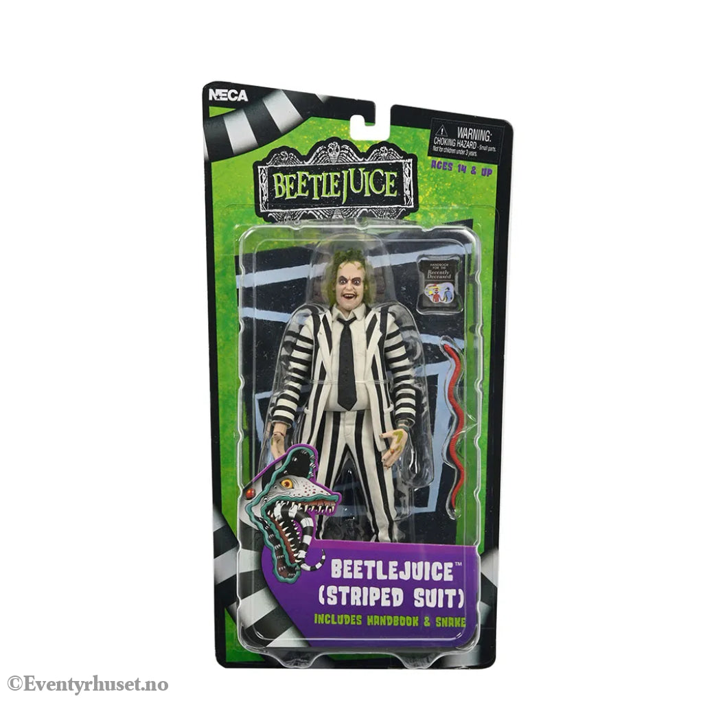 Beetlejuice 1988 Action Black And White Striped Suit figure 18 cm. Mint In Sealed Box (MISB)!) Actionfigur