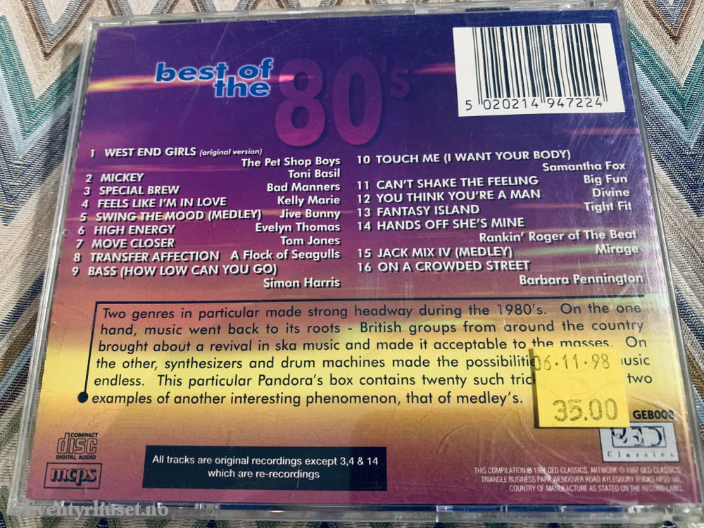 Best Of The 80S. Vol. 1. Cd. Cd