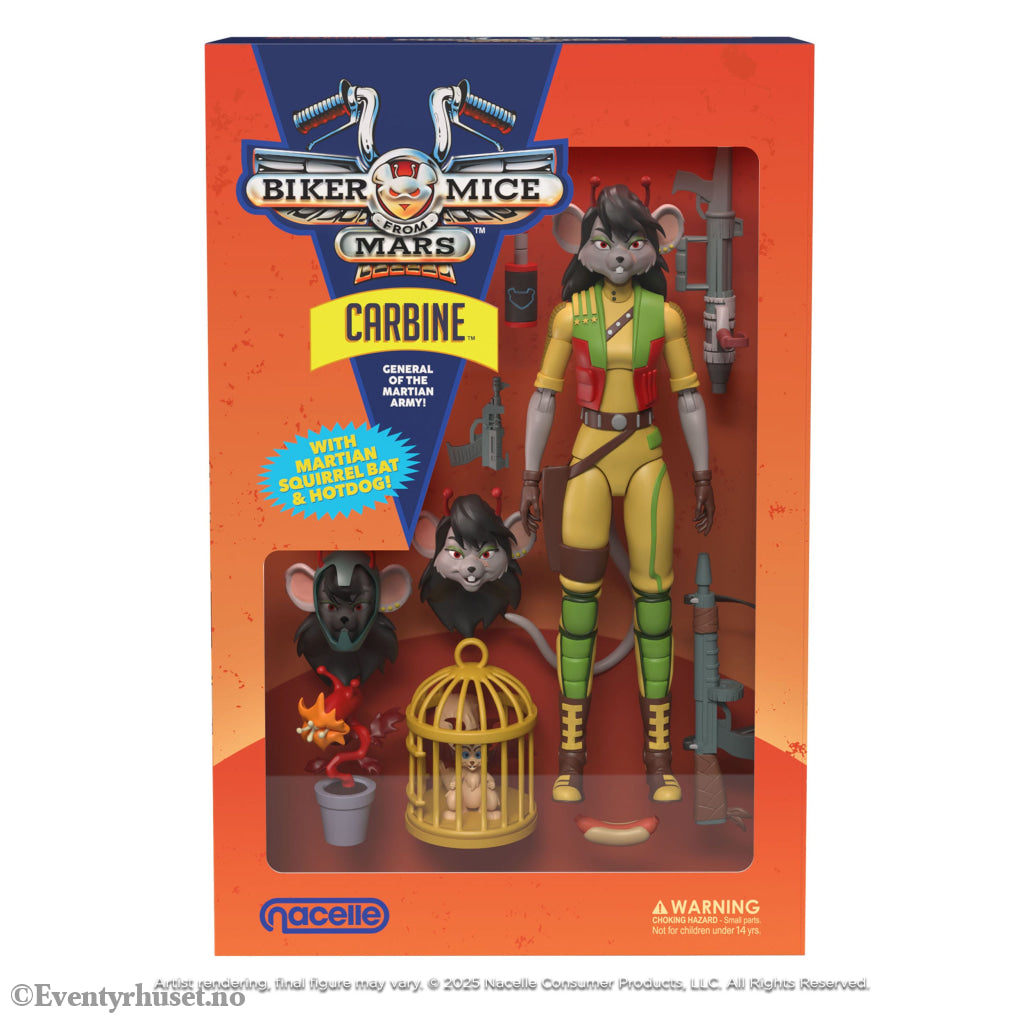 Biker Mice From Mars Action Figure Carbine 23 cm. Mint In Sealed Box (MISB)! Actionfigur