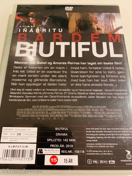 Biutiful. 2010. Dvd. Dvd