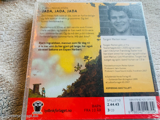 Bjørn Ingvaldsen. 2006. Jada, jada, jada. Lydbok på CD. Ny i plast!