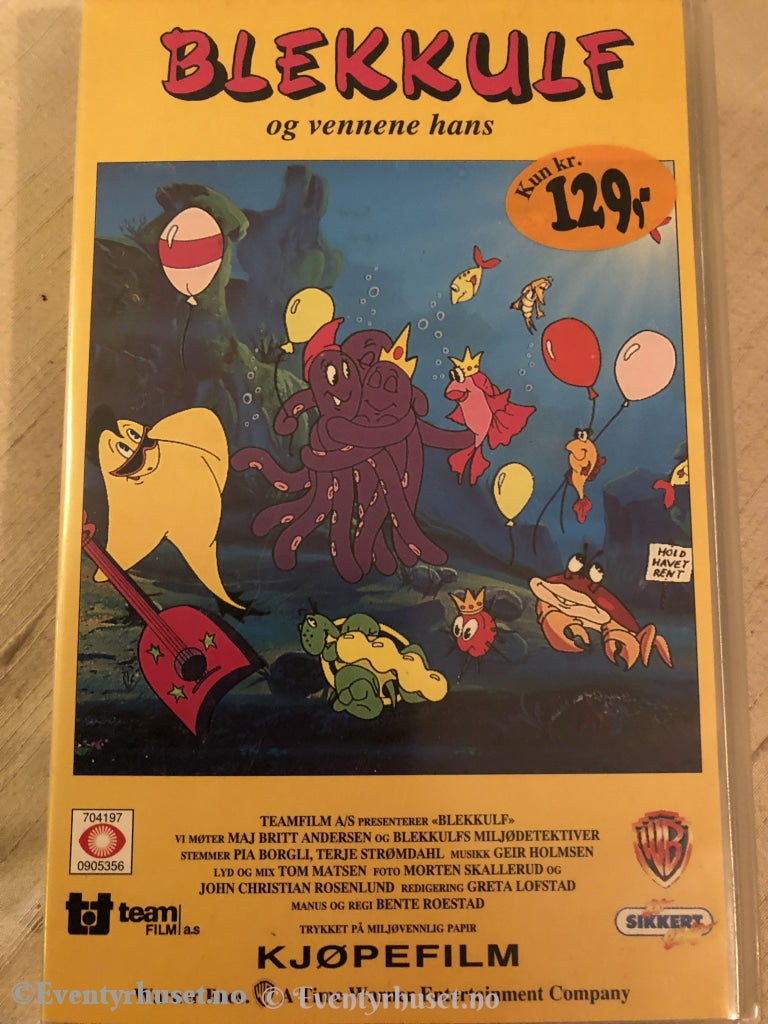 Blekkulf Og Vennene Hans. Vhs. Vhs