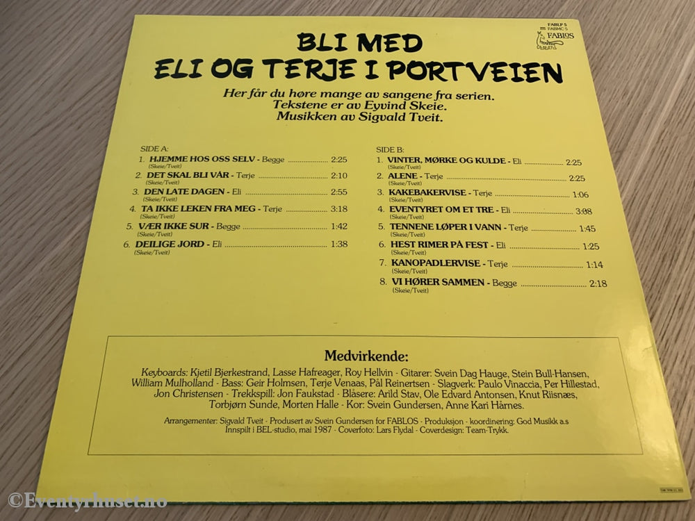 Bli Med Eli Og Terje I Portveien. 1987. Lp. Lp Plate