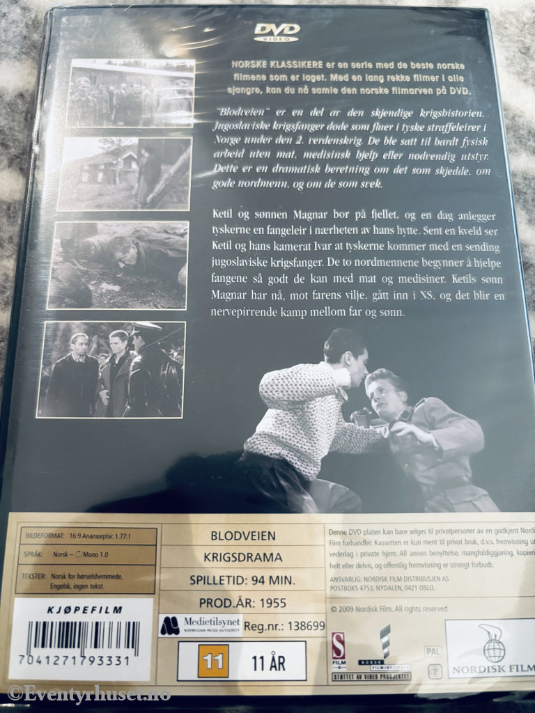 Blodveien (Norske Klassikere). DVD. Ny i plast!
