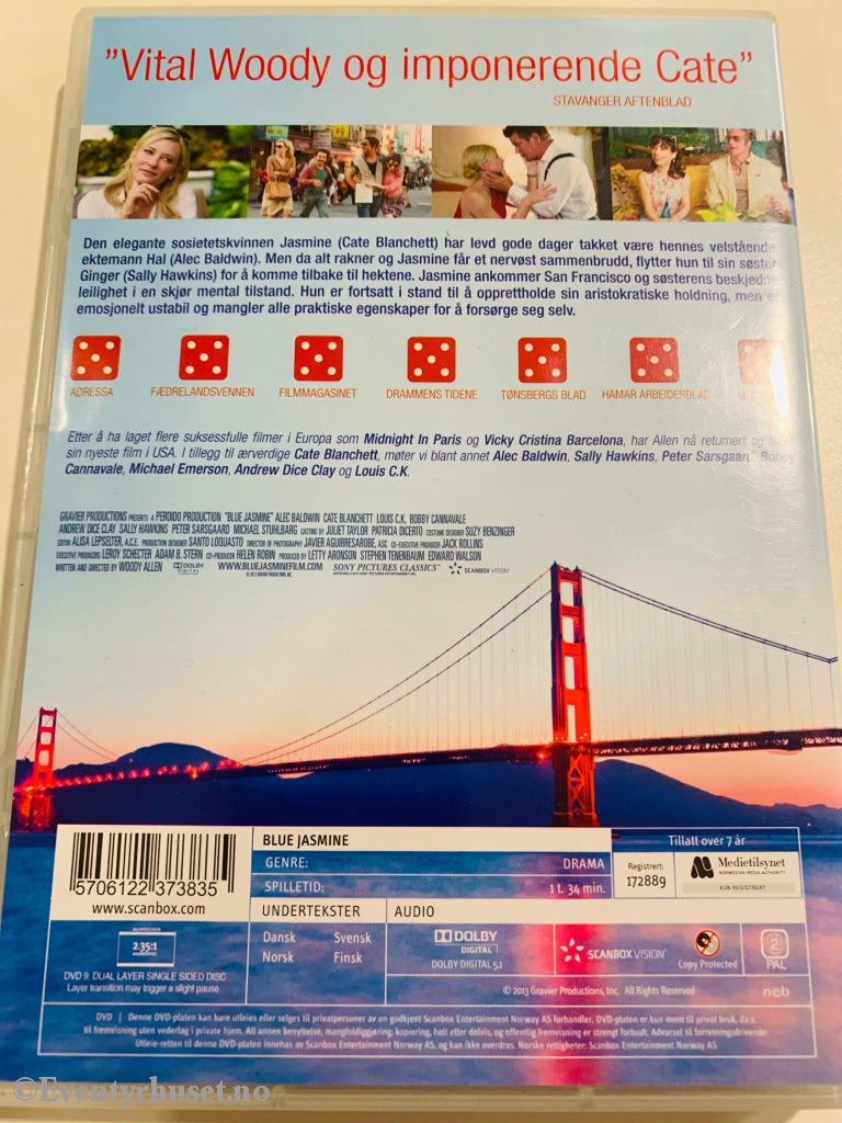Blue Jasmine. 2013. Dvd. Dvd