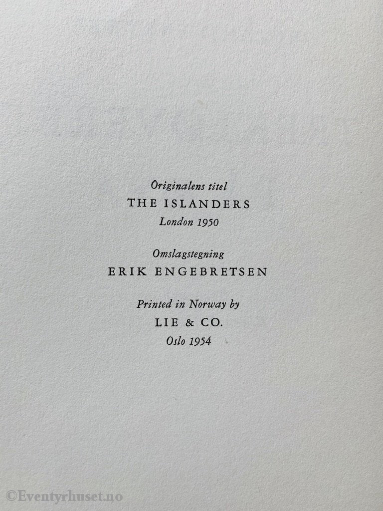Bokfink-Serien Nr. 12: Jules Verne. 1954. Trekøveret På Øya. Fortelling