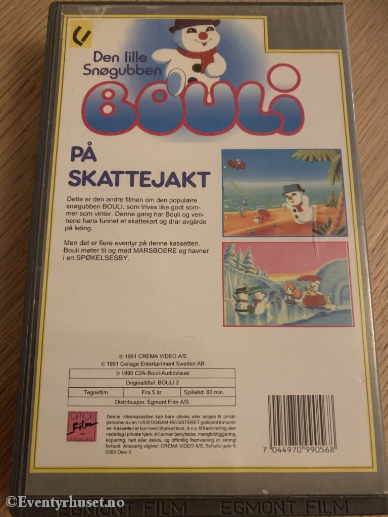 Bouli På Skattejakt. 1991. Vhs Big Box.