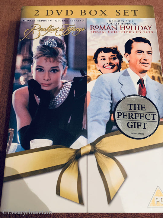 Breakfast at Tiffany's (1961) & Roman Holiday (1953). DVD samleboks.