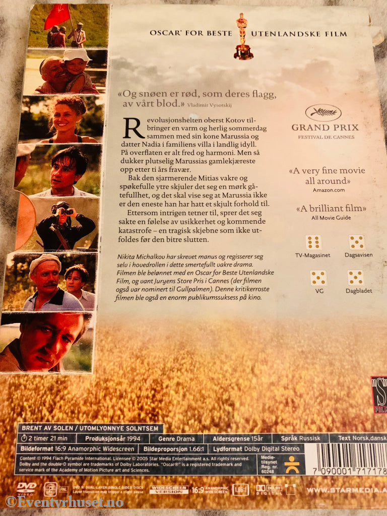 Brent Av Solen. 1994. Dvd Slipcase.