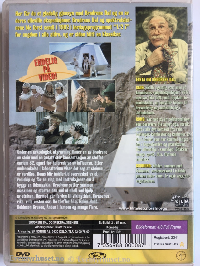 Brødrene Dal Og Spektralsteinene. Dvd. Dvd