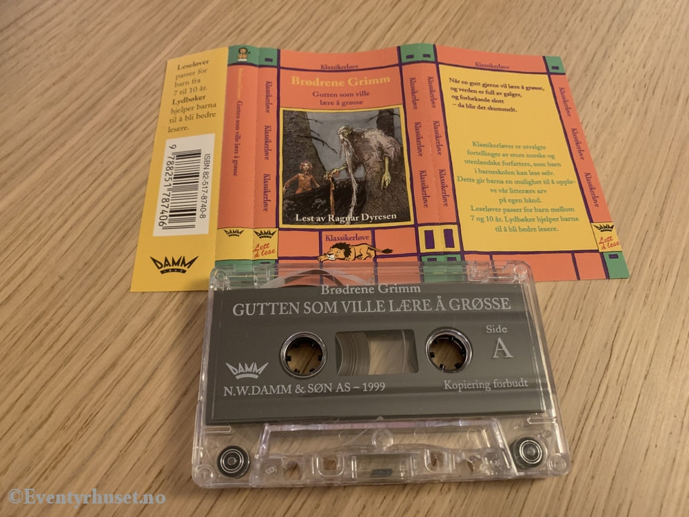 Brødrene Grimm. Gutten Som Ville Lære Å Grøsse. 1999. Kassett. Kassettbok