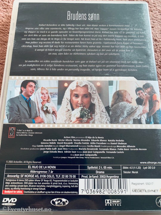 Brudens sønn (2001). DVD.