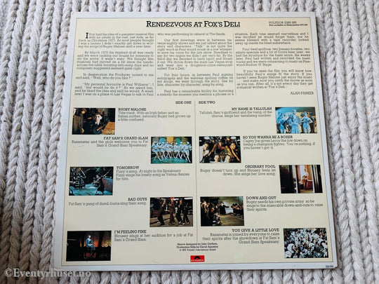 Bugsy Malone. 1976. Lp. Lp Plate