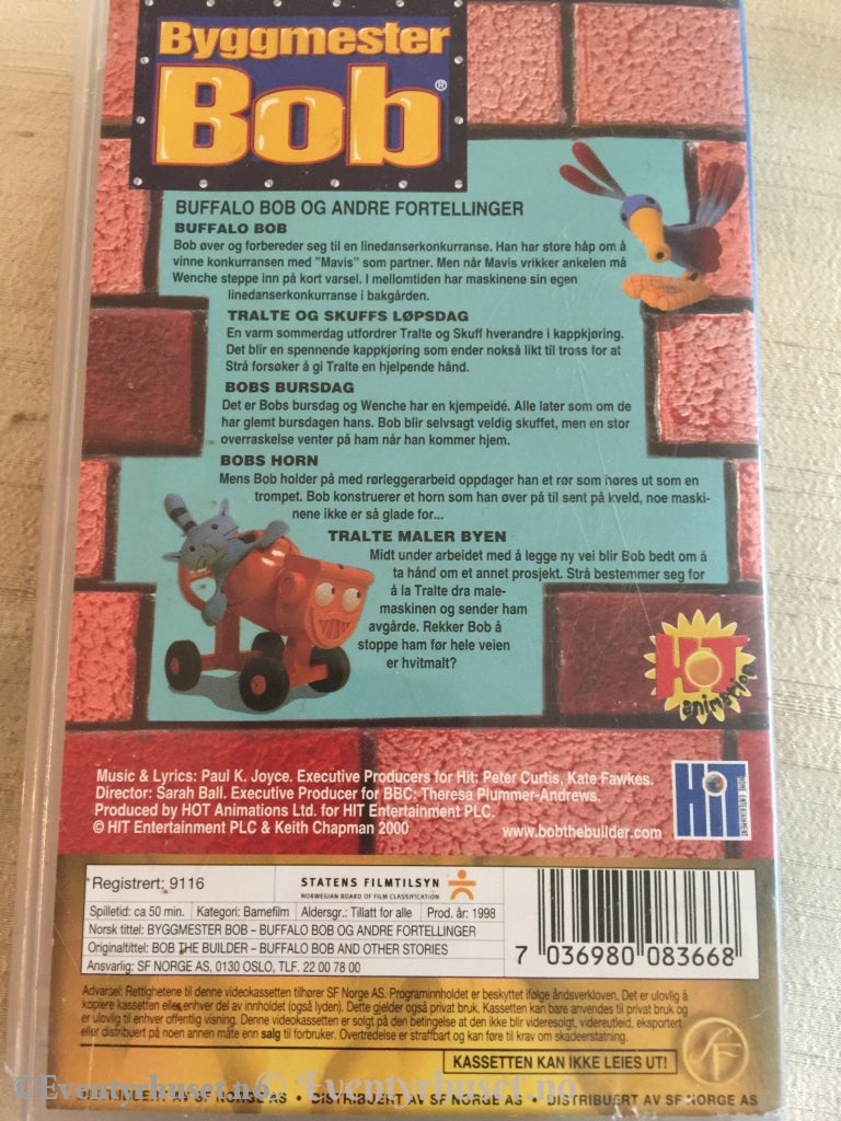 Byggmester Bob. 1998. Buffalo Bob Og Andre Fortellinger. Vhs. Vhs