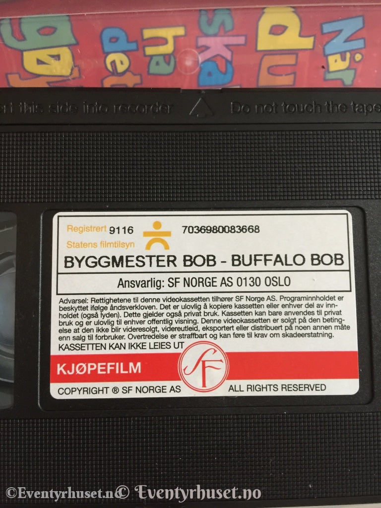 Byggmester Bob. 1998. Buffalo Bob Og Andre Fortellinger. Vhs. Vhs