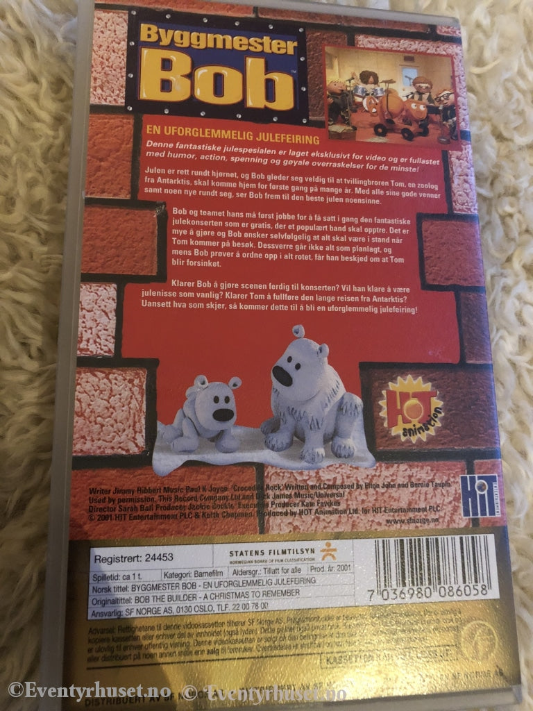 Byggmester Bob. 1998. En Uforglemmelig Julefeiring. Vhs. Vhs