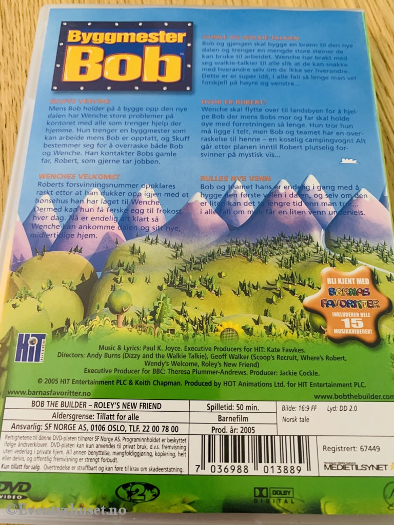 Byggmester Bob. 2005. Rulles Nye Venn Og Andre Fortellinger. Dvd. Dvd