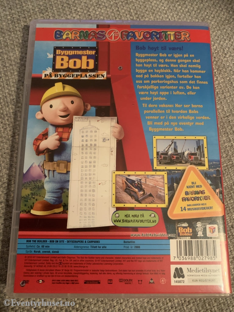 Byggmester Bob - På Byggeplassen Høyblokker. 2008. Dvd. Dvd