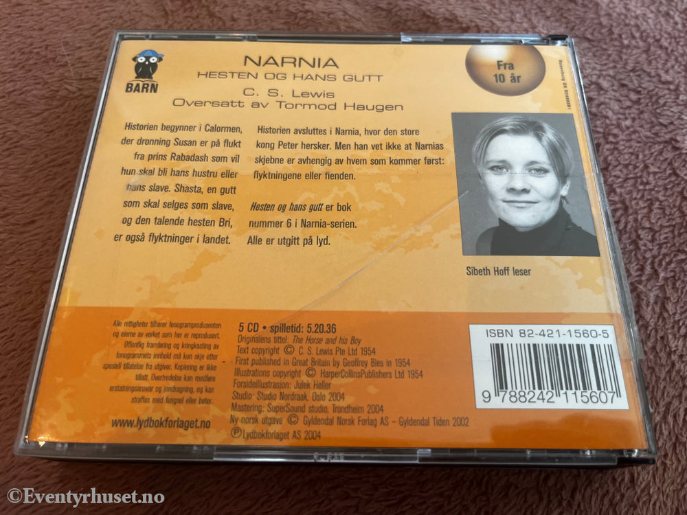 C.S. Lewis. 2005. Hesten og hans gutt. Lydbok på CD.
