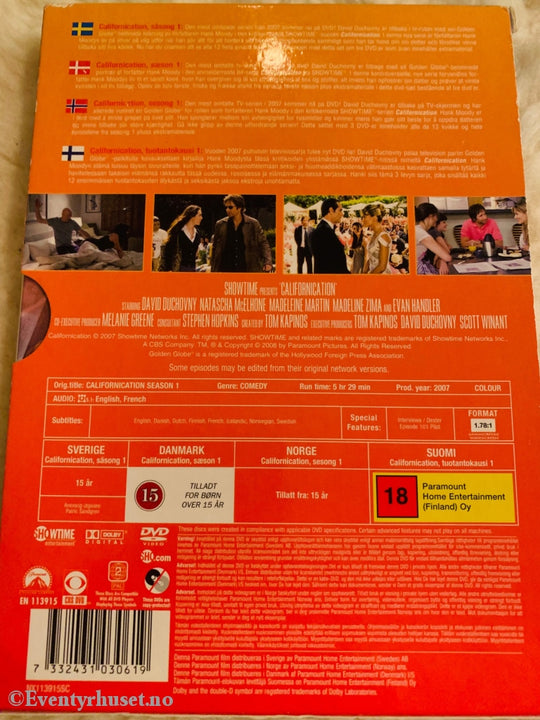 Californication. Sesong 1. Dvd Samleboks.