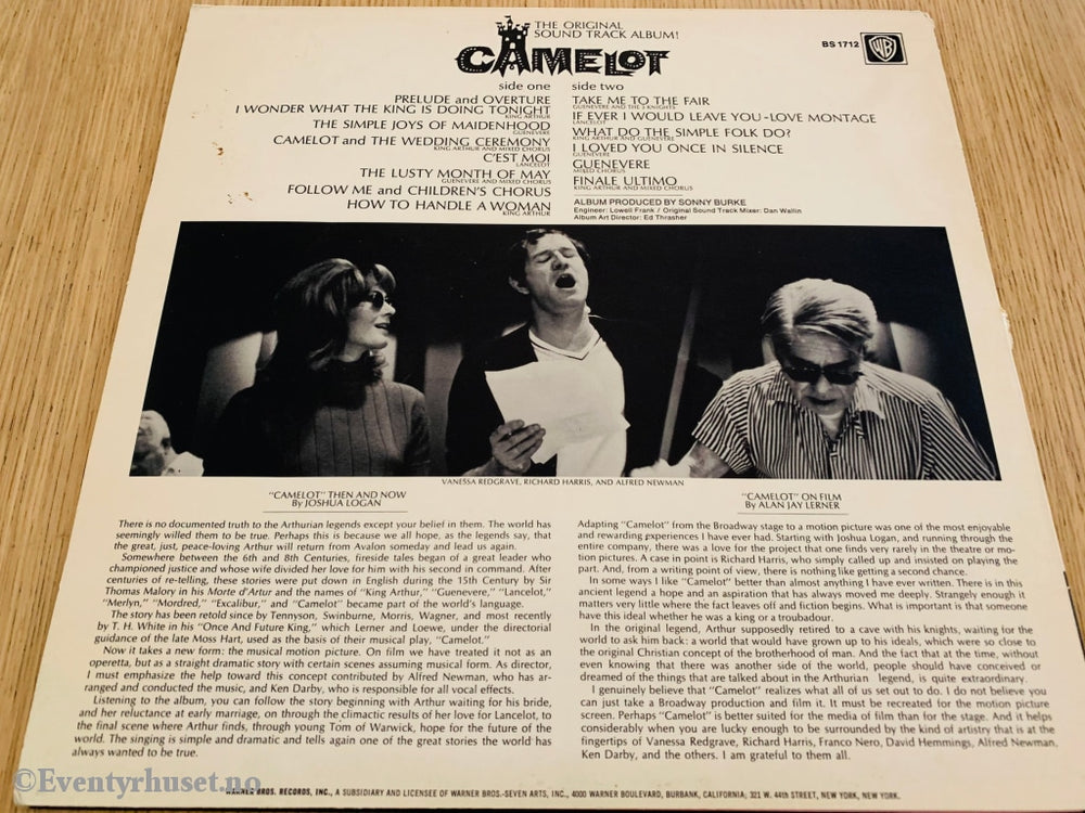Camelot. 1967. Lp. Lp Plate