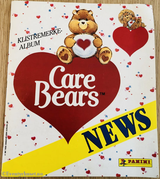 Care Bears. 1987. Ubrukt Klistremerkealbum. Klistremerkealbum