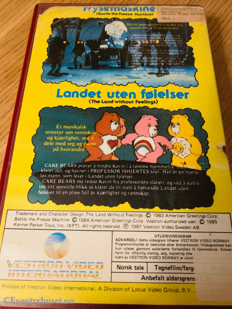 Care Bears. Frysemaskinen og Landet uten følelser. 1983/87. VHS Big Box. VHS Big Box