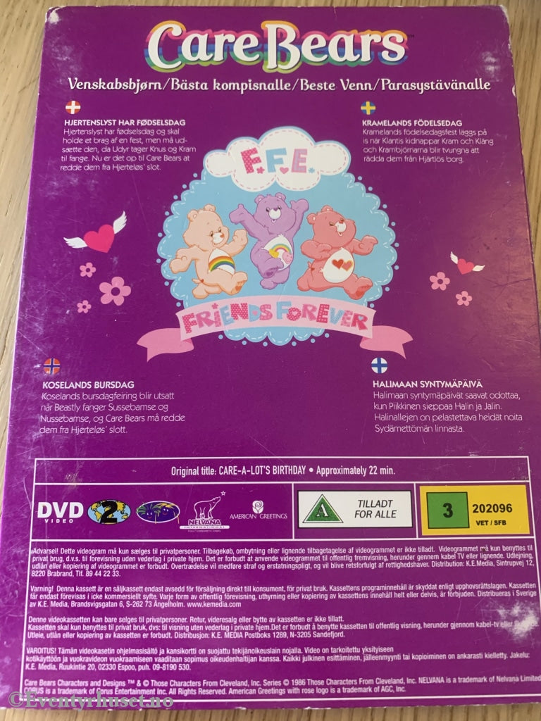 Care Bears: Vennskapsbjørn. 1986. Dvd. Dvd