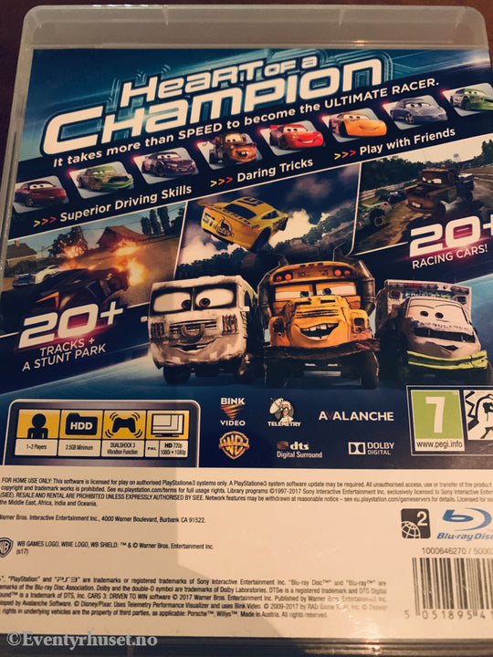Cars 3: Driven to Win. PS3.